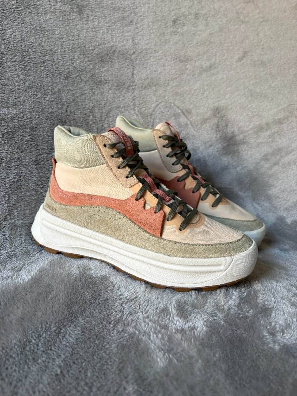 Sorel ONA 503 Mid Platform Sneaker Booties Nova Sand Paradox Pink Women’s 8